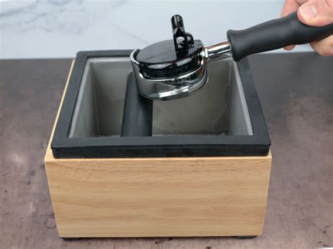 espresso portafilter knock box